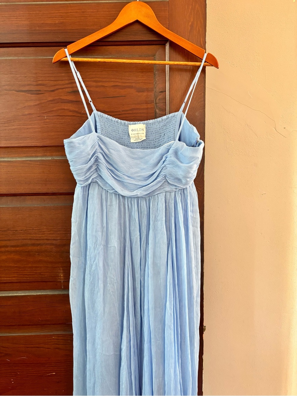 BHLDN Lola Sleeveless Chiffon Midi Dress Size Medium - Picture 4 of 9